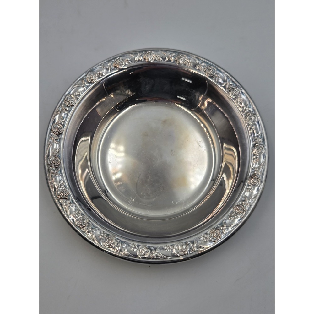 Reed & Barton Silver Classic Rose Design 6 1/2" Bowl Floral Vintage Replacement